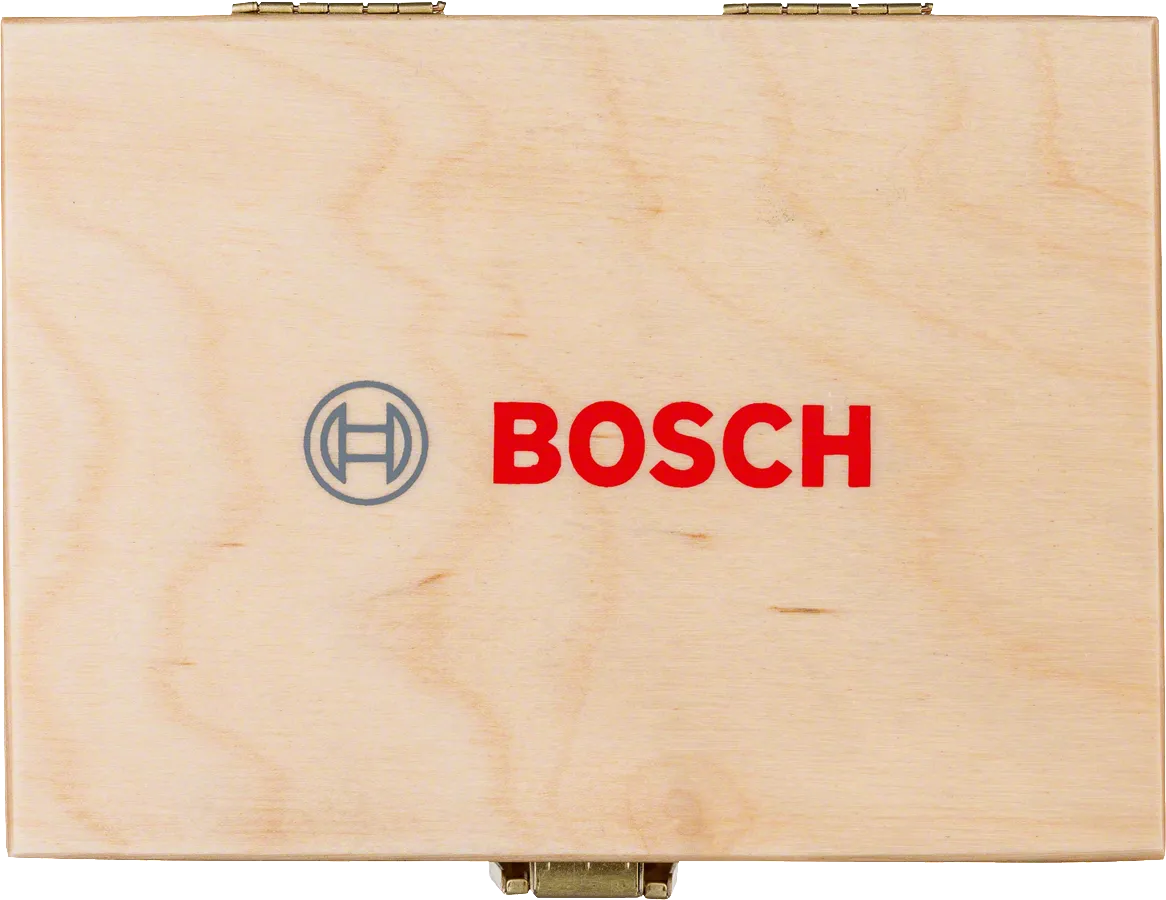 Bosch Forstner drill bit set wooden storage box.