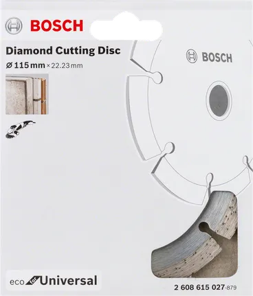 Bosch diamond cutting disc 115mm universal.