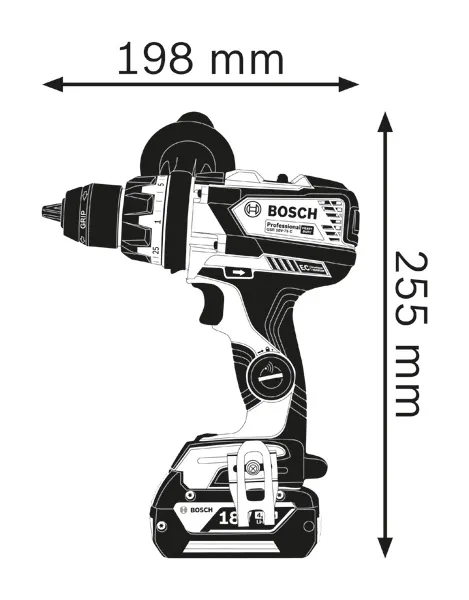 Side view dimensions.