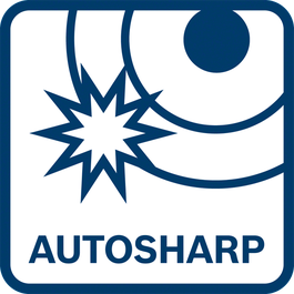 Superior cutting performance due to self-sharpening autosharp blade