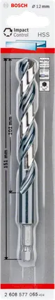 Bosch HSS hex-shank drill bit 12.0mm.