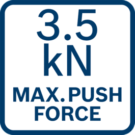 Maximum push force 3.5 kN
