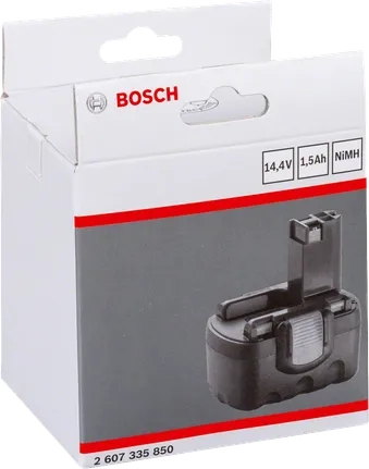 Bosch 14.4V 1.5Ah NiMH battery pack.