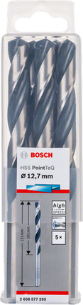 Bosch HSS Twist Drill Bit PointTeQ 12.7mm set.
