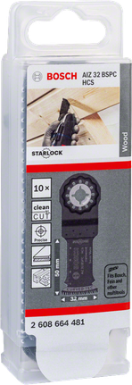 Bosch Starlock 32mm wood saw blades 10pcs.