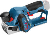 Bosch GHO 10.8V-20 cordless planer, ergonomic handle.