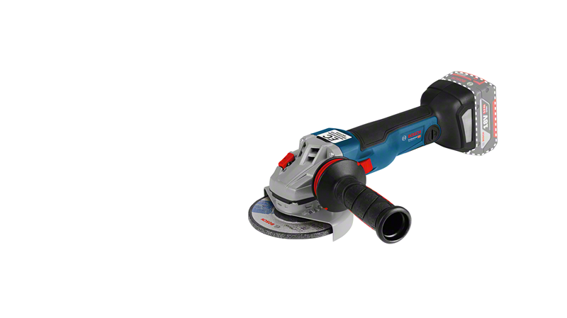 Bosch GWS 18V-115 C cordless angle grinder.