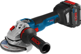 Bosch cordless angle grinder GWS 18V-10 SC with 8.0Ah battery.