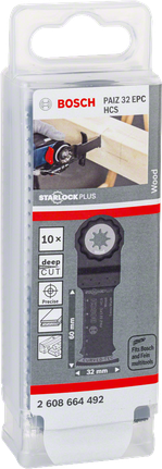 Bosch PAIZ 32 EPC 10PCS 32mm wood saw blades.