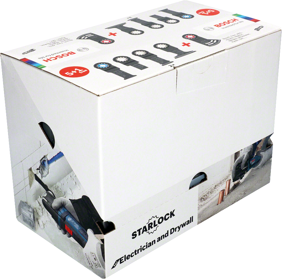 Bosch Starlock Set for Electrician and Drywall blades.