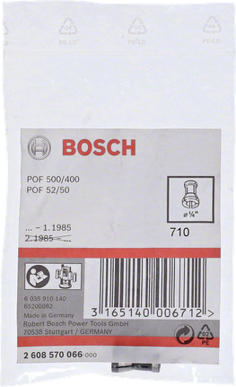 Bosch 8 mm collet packaging.