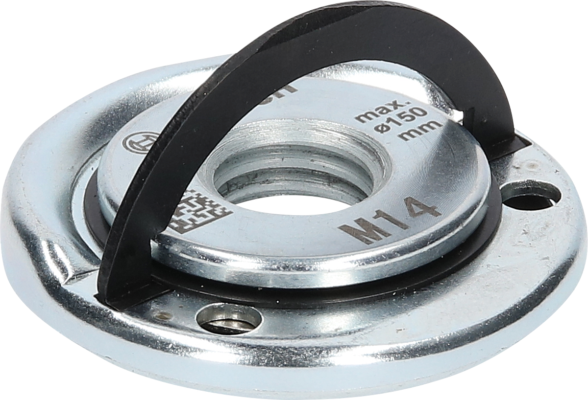 Bosch quick-clamping nut with bar for angle grinders.