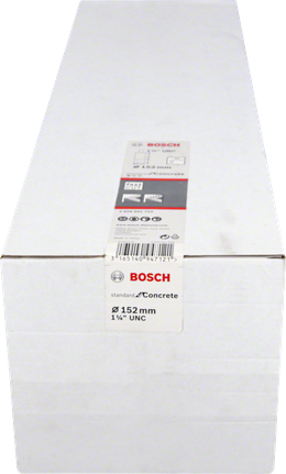 Bosch 152 mm concrete core bit box.