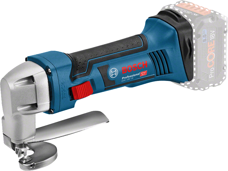 Bosch GSC 18V-16 Professional Cordless Metal Shear Bosch's most flexible metal shear in the 18 V category