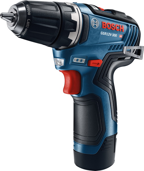 Bosch GSR 12V-30 cordless drill driver for screwdriving.