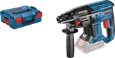 Bosch GBH 18V-20 rotary hammer drill with carrying case.