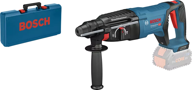 BOSCH 0611910002 GBH 18V-26F - Cordless rotary hammer with SDS plus 18 V  2,6 J in case with 2 6Ah batteries and charger