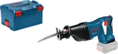 Bosch GSA 18 V-LI cordless reciprocating saw with case.