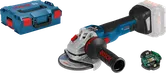 Bosch GWS 18V-10 SC cordless angle grinder set.