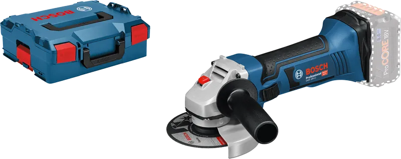 Bosch GWS 18V-LI angle grinder with carry case.