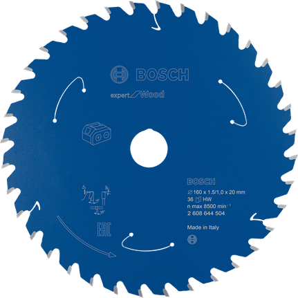 Bosch Expert for Wood circular saw blade 160mm 36 teeth.