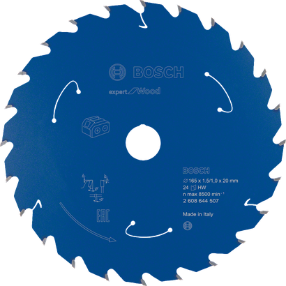 Bosch Expert for Wood circular saw blade 165mm 24T.