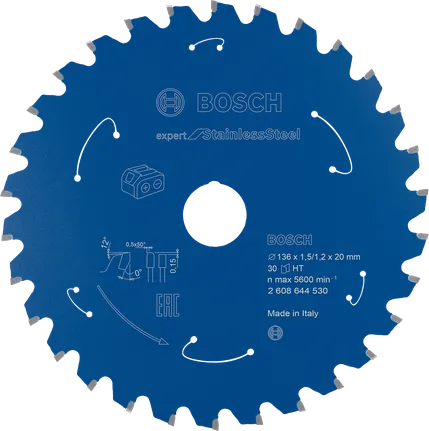 Bosch Expert for Stainless Steel circular saw blade, 30 teeth.