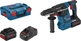 Bosch GBH 18V-26 F rotary hammer with battery, charger and case.