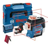 Bosch GLL 3-80 C laser leveling tool with accessories.