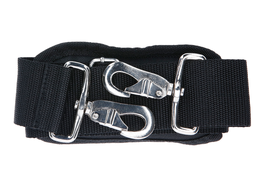 Bosch shoulder strap with two metal hooks.