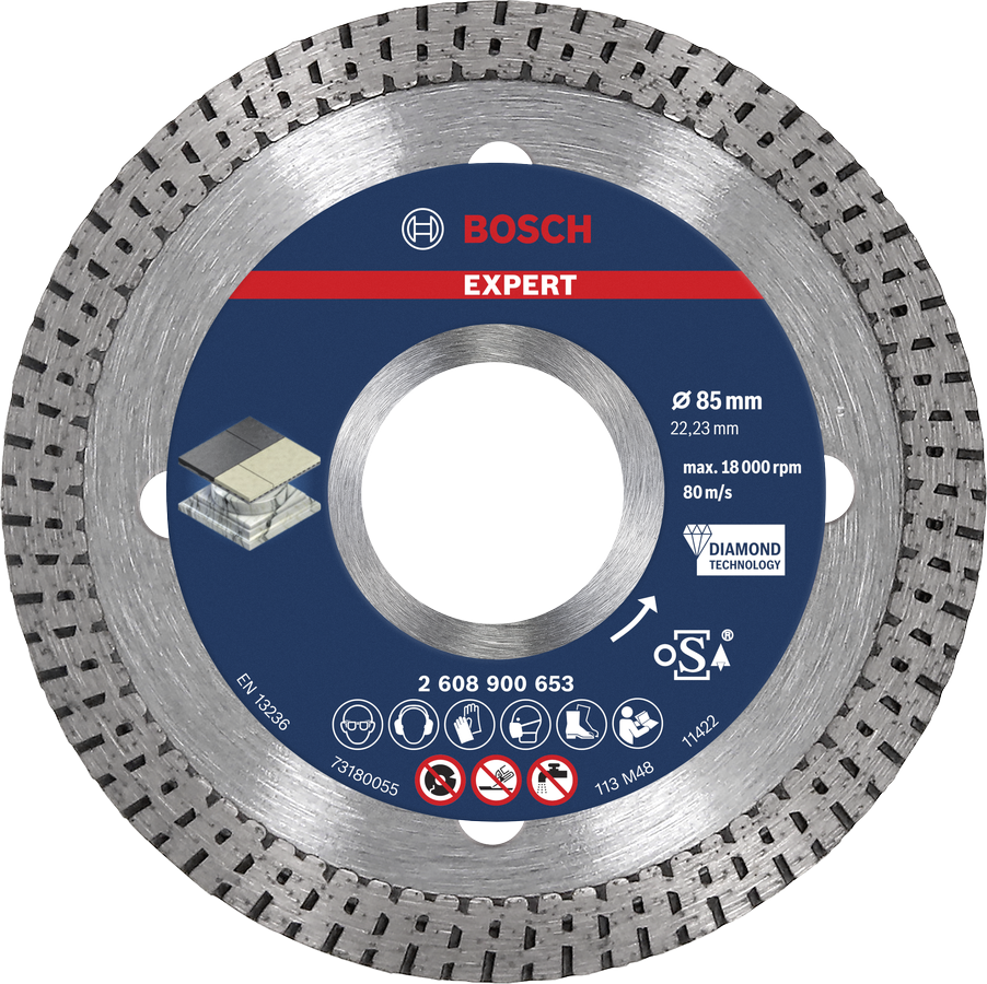 Bosch EXPERT HardCeramic diamond cutting disc 85mm.