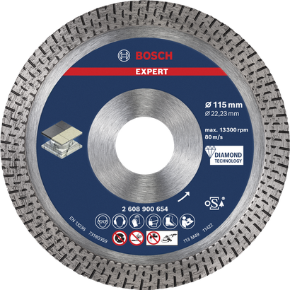 Bosch EXPERT HardCeramic Diamond Cutting Disc 115mm.
