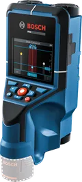 Bosch D-Tect 200 C wall scanner with display screen.