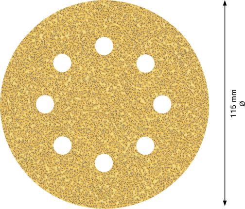 Bosch EXPERT C470 sandpaper disc 115 mm 8 holes.