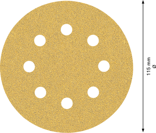 Bosch EXPERT C470 sandpaper disc 115 mm 8 holes.
