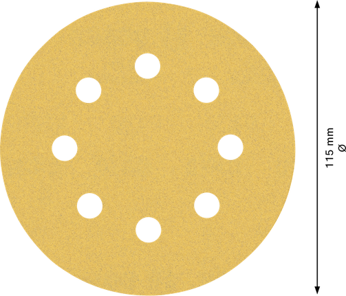 Bosch EXPERT C470 sandpaper disc 8 holes 115mm 120 grit.