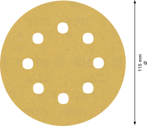 Bosch EXPERT C470 sandpaper disc 115mm 8 holes.