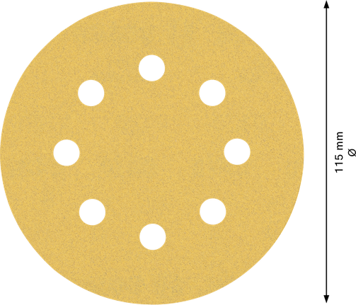Bosch EXPERT C470 sandpaper disc 115 mm with 8 holes.