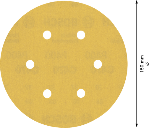 Bosch EXPERT C470 sandpaper 150 mm 6-hole disc.