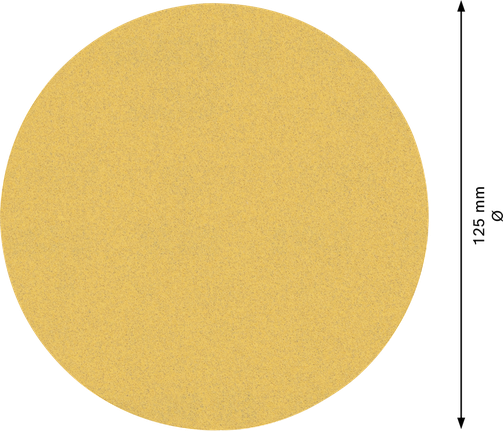 Bosch EXPERT C470 125mm no-hole sandpaper disc.