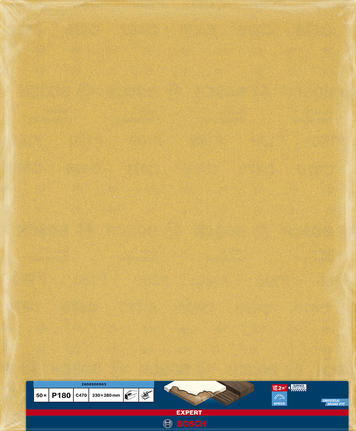 Bosch EXPERT C470 sandpaper sheet 230x280mm G180.