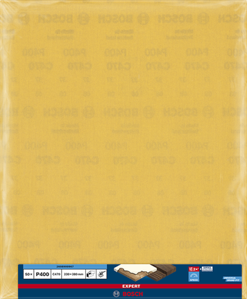 Bosch EXPERT C470 sandpaper sheet, 230x280 mm, G400.
