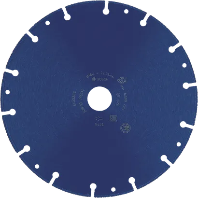 Bosch diamond cutting disc for fast tile cutting.