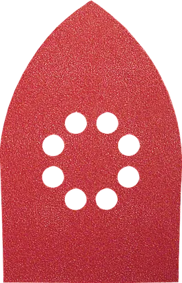 Bosch delta sanding sheet with 8-hole design.