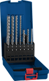 Bosch EXPERT SDS plus-7X hammer drill bit set in case.
