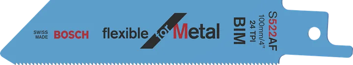 Bosch S 522 AF saw blade for cutting metal.