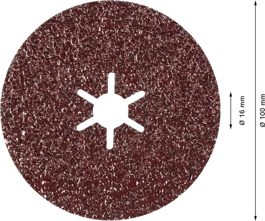 Bosch EXPERT R781 Prisma Ceramic Fibre Disc 100mm.