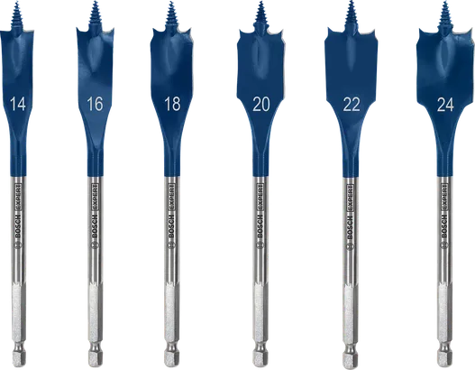 Bosch EXPERT Self Cut Speed Spade Drill Bit Set 6 pieces.