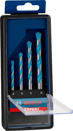 Bosch MultiConstruction drill bit set 4/5/6/8 mm.