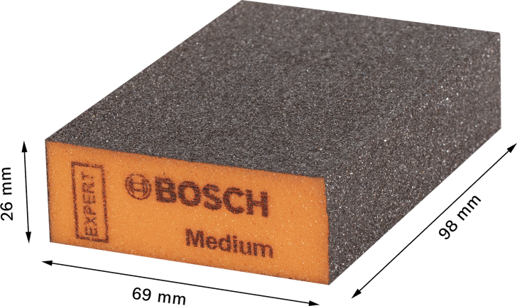 Bosch EXPERT S471 medium sanding block, 69x97x26mm.